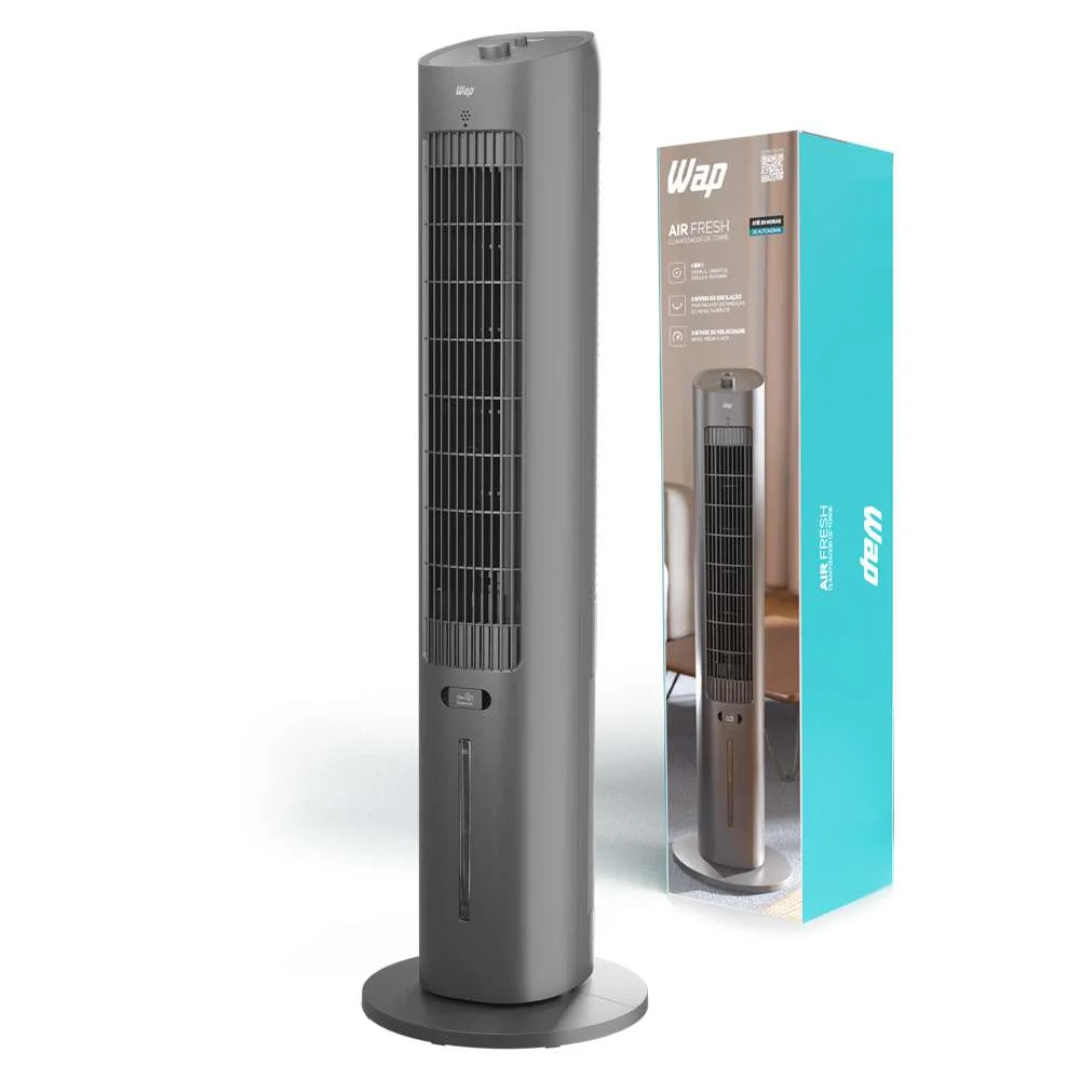 Climatizador Portátil AirFresh 4 em 1 | Refresca, Umidifica e Perfuma 90W