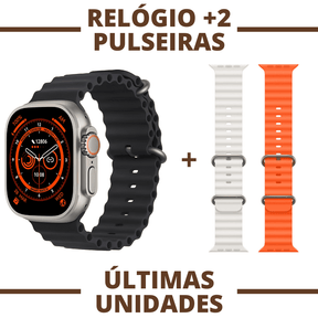 Relógio Inteligente S8 Ultra Pro +2 Pulseiras Brinde