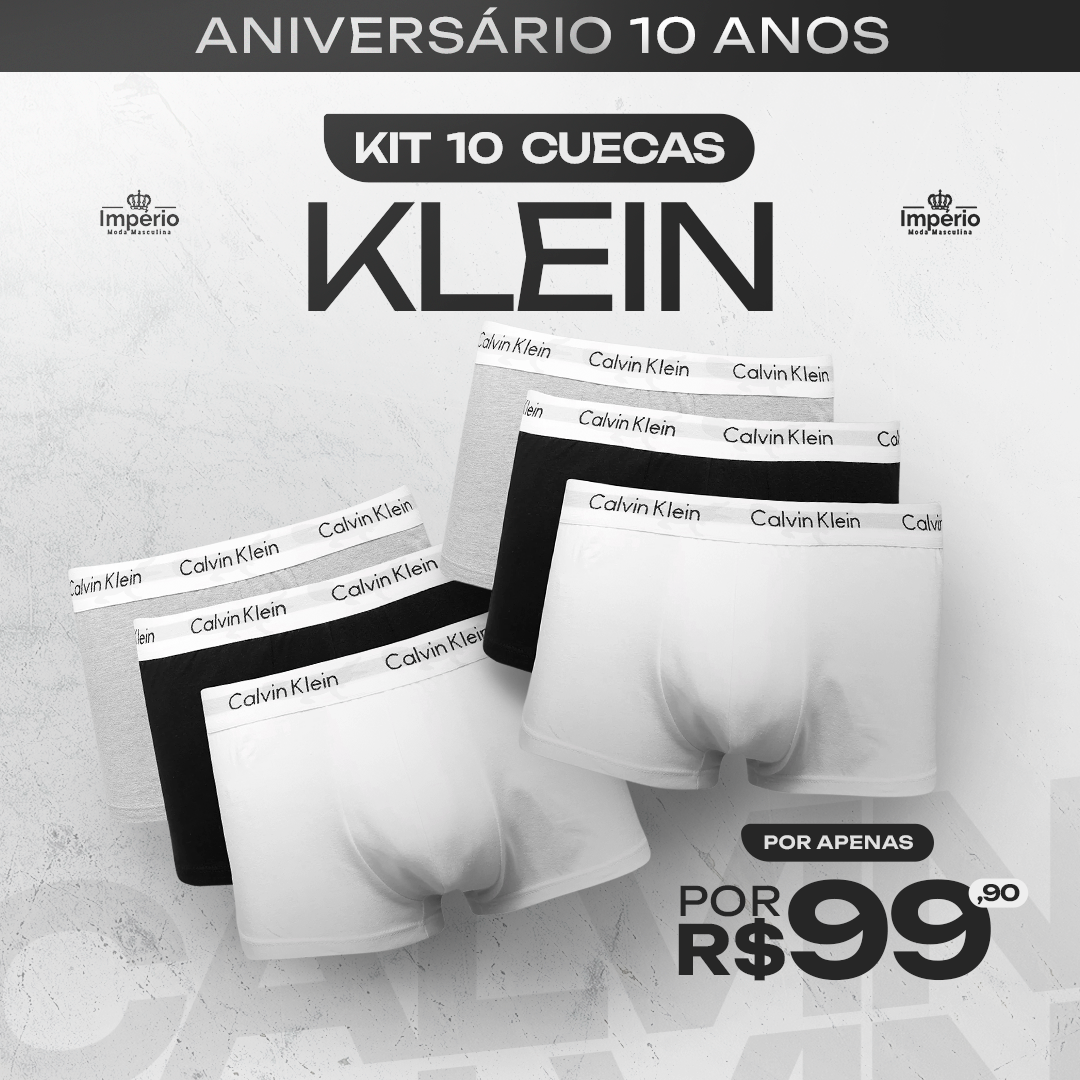 Kit 10 Cuecas Calvin K -