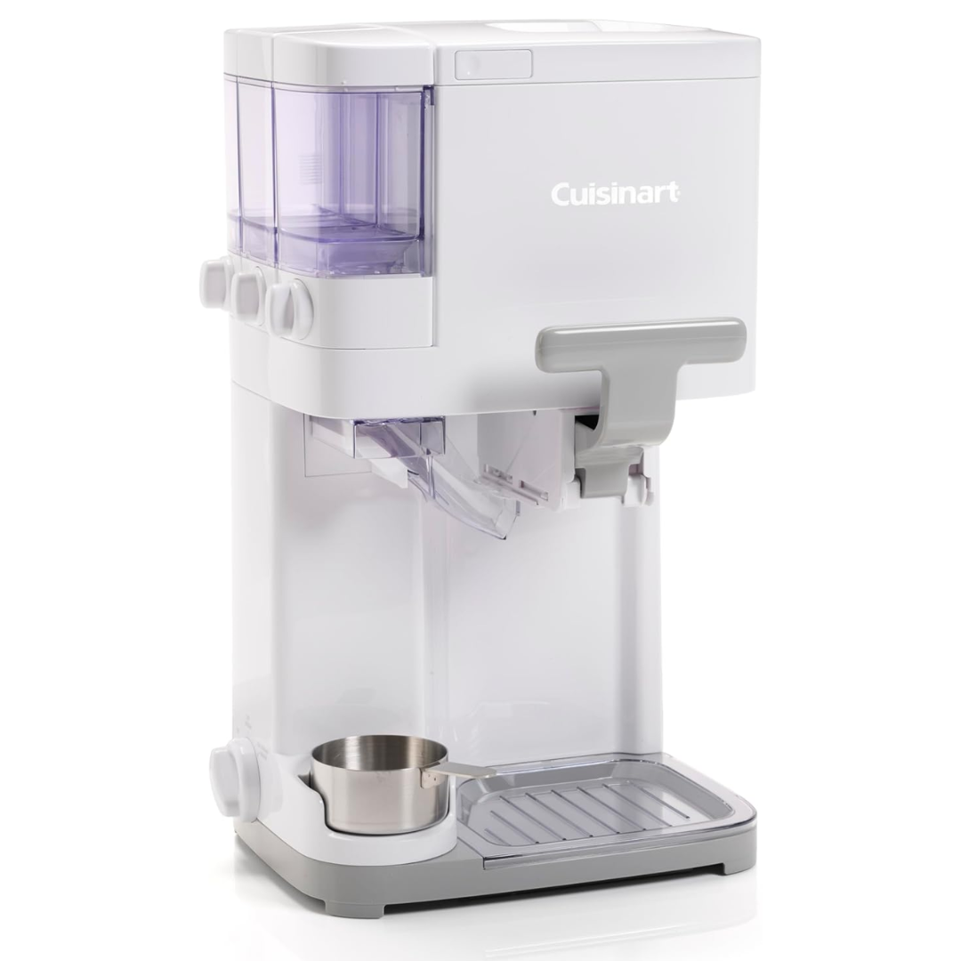 Máquina de Sorvete e Gelato Cuisinart 2,5L Cremoso Fácil e Pronto em 20 Minutos (Rende 10 porções) + LIVRO DE RECEITAS | ENVIO NACIONAL