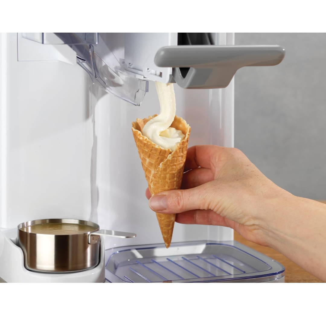 Máquina de Sorvete e Gelato Cuisinart 2,5L Cremoso Fácil e Pronto em 20 Minutos (Rende 10 porções) + LIVRO DE RECEITAS | ENVIO NACIONAL