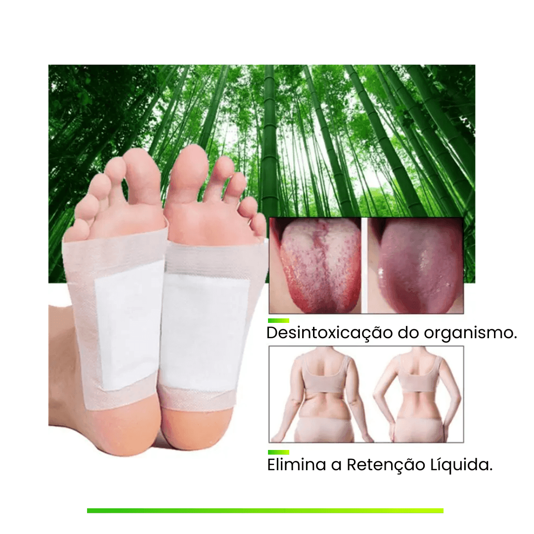 Kit Adesivo Detox - Elimina Dores, Inchaços e Desintoxica - 100% Natural