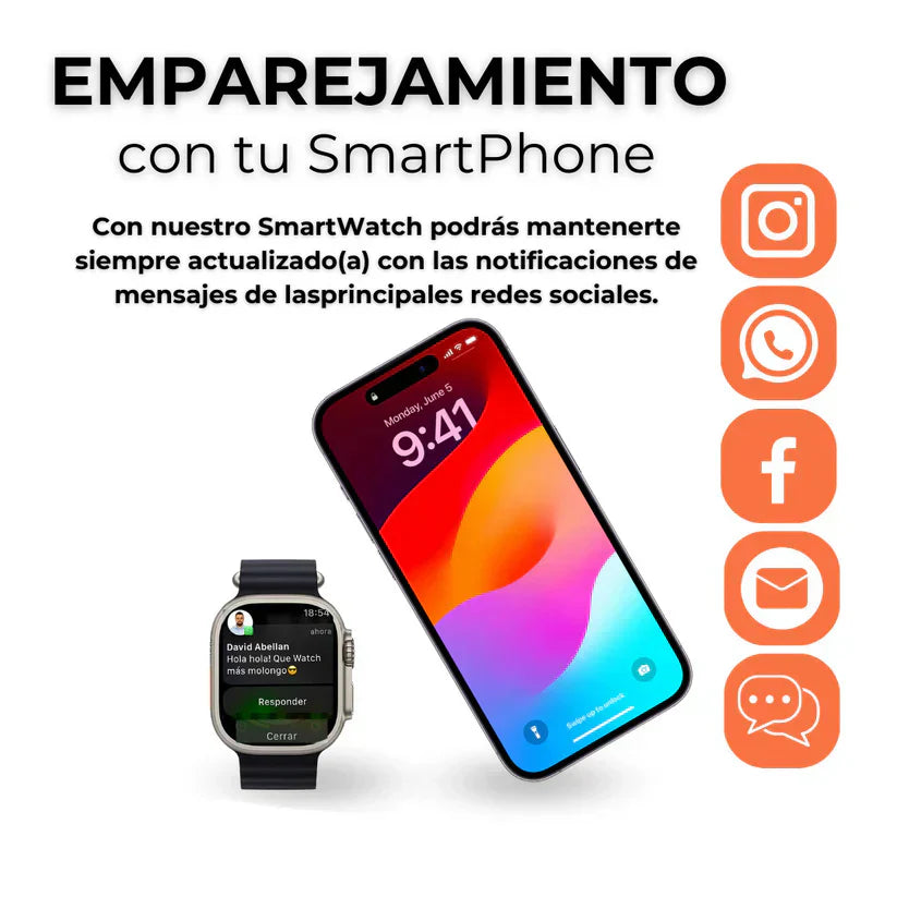 Smart Watch ULTRA + 7 correas de regalo