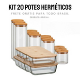 Apenas Hoje 20 Potes Herméticos - (ÚLTIMO DIA) (FRETE GRÁTIS)