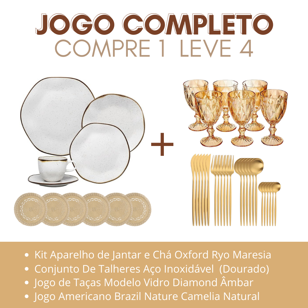 Jogo de Jantar Americano Diamond | (SOMENTE HOJE) + [FRETE GRÁTIS + 69% OFF] SÓ HOJE PREÇO DE ANIVERSÁRIO