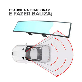 RetroMax® - Espelho Retrovisor Panorâmico Universal (+ Mini Rastreador GPS de Brinde)