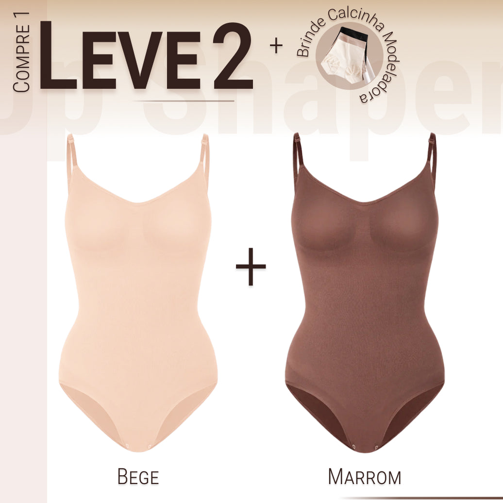 Body Modelador - Up Shaper - Compre 1 Leve 2 + Brinde Calcinha Modeladora