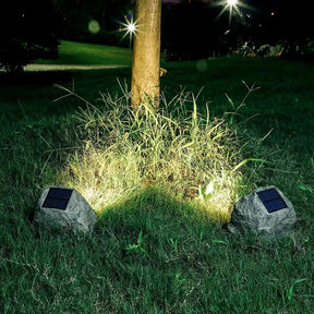 Luminária de Led Solar para Jardim À Prova d'água - Inova Rocks