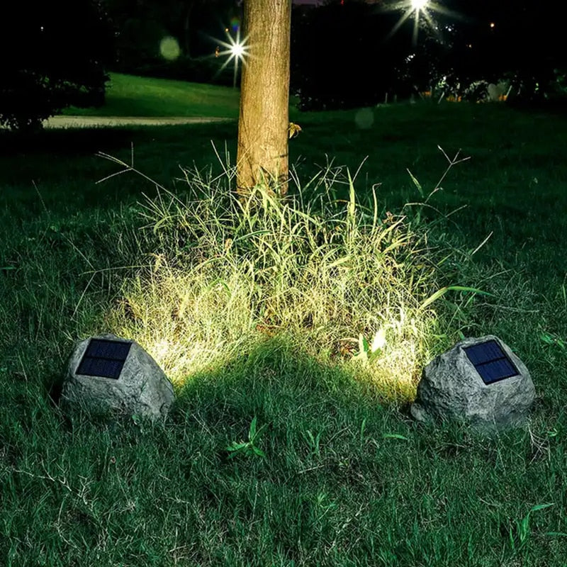 Luminária de Led Solar para Jardim À Prova d'água - Inova Rocks