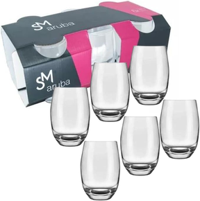 Kit com 9 Potes Herméticos de Vidro (3x 375ml. 3x 475ml. 3x 575ml.) + 6 Copos de Vidro - Promoção 2024