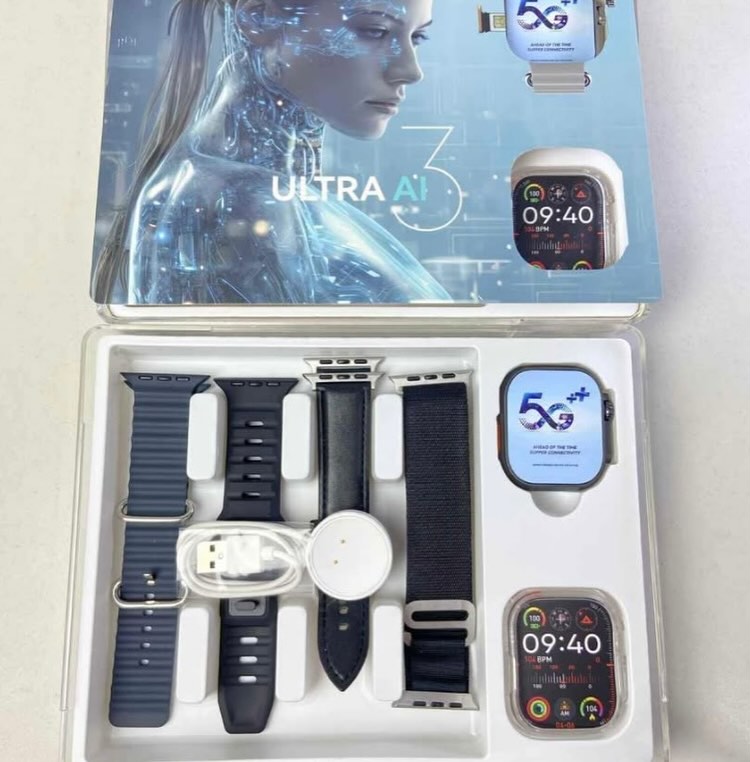 SMARTWATCH ULTRA 3 AI - Aprova d'água - NFC - 5G